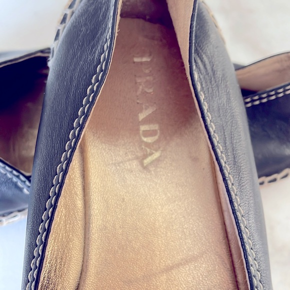 Original PRADA Leather Platform Espadrilles - Picture 2 of 5